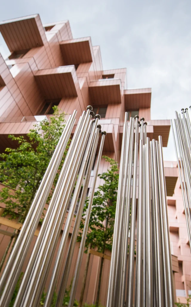 Construction of the Olympic Village in Saint-Denis (93) on June 12, 2024