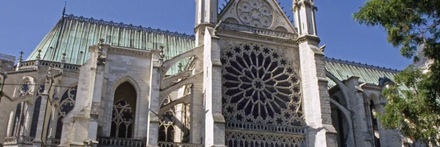 Basilica of Saint-Denis, chevet and north transept crossing