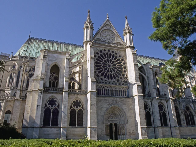 Basilica of Saint-Denis, chevet and north transept crossing