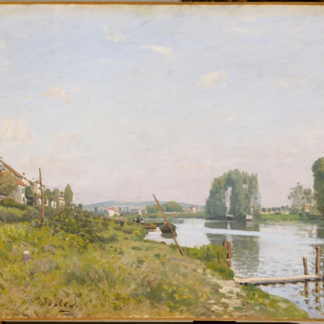 L'ile Saint-Denis - Alfred Sisley