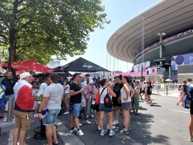 Saint-Denis, le 30 juillet 2024. Les commerçants du quartier du Stade de France dressent un premier bilan contrasté des Jeux olympiques qui ont débuté dès le 24 juillet au Stade.